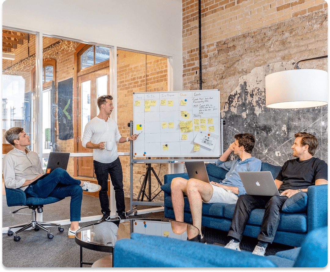 Team meeting and collaboration